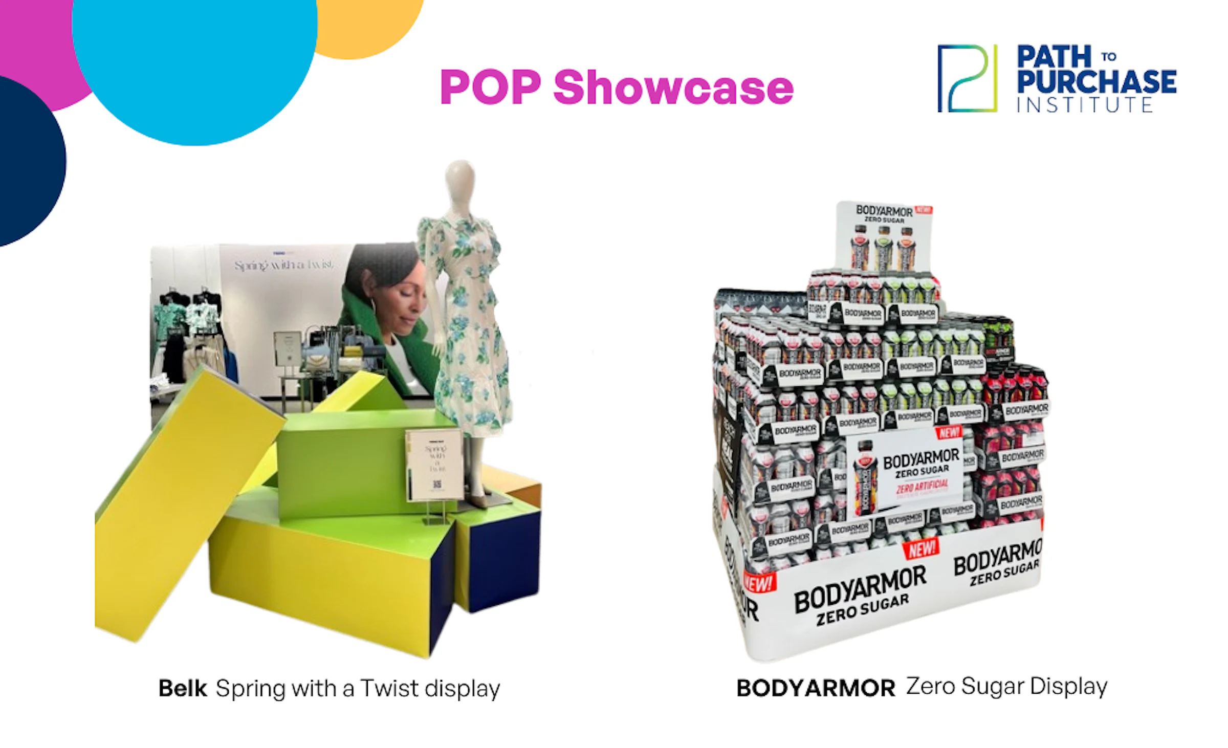 Imagine featured with two Path to Purchase POP showcase displays